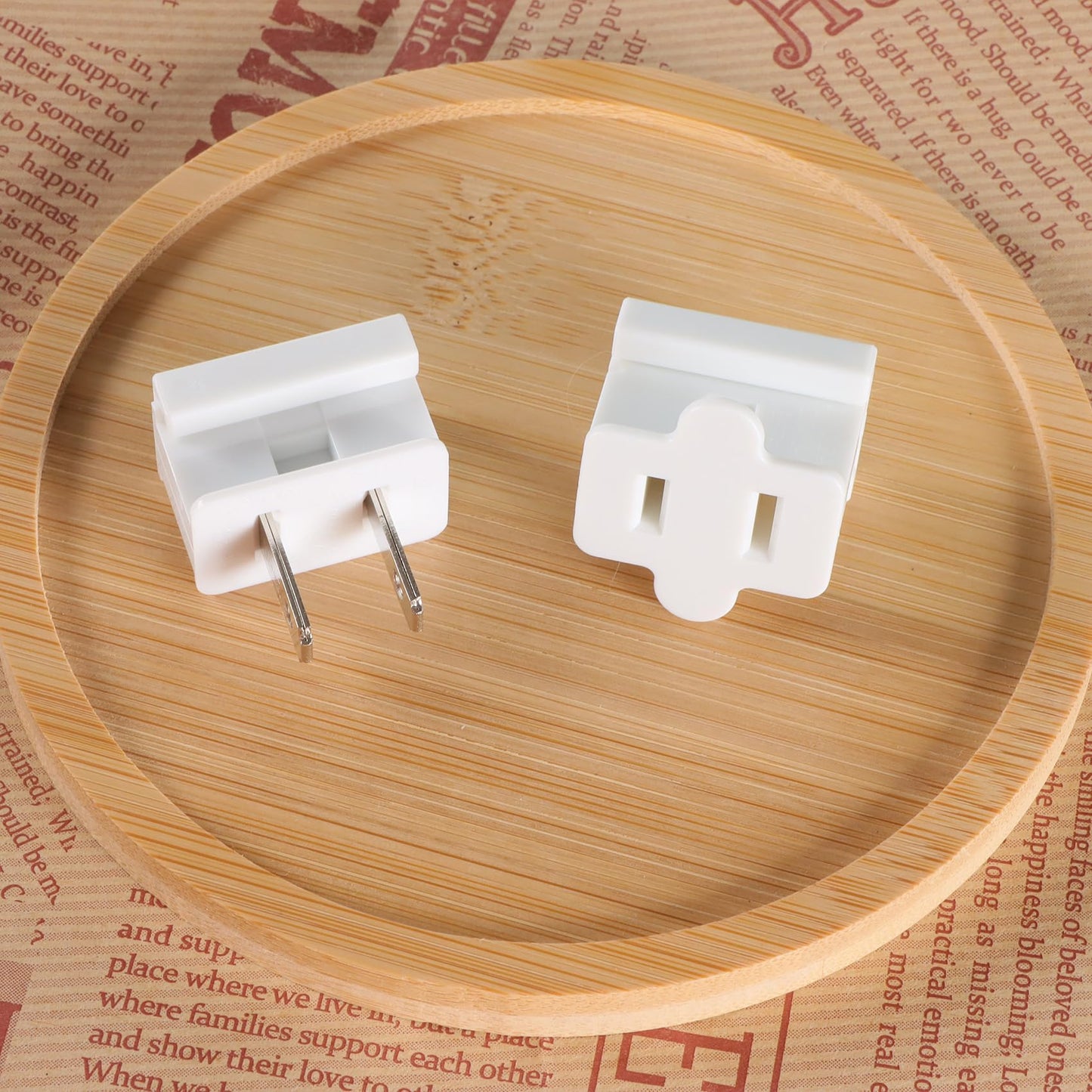 GFQHF Electric Plugs - 26PCS Male and Female Vampire Plug - SPT-1 White for Christmas Light Strings & Lamps and DIY Projects