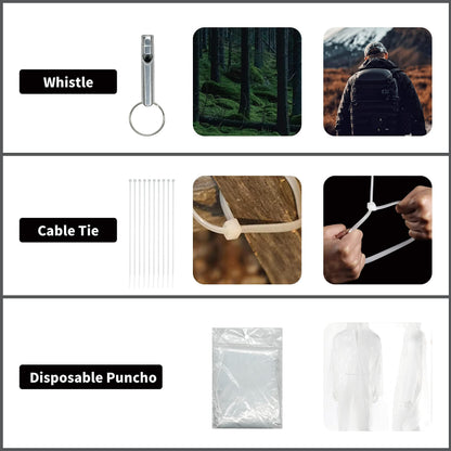RHINO RESCUE Survival First Aid Kit, HSA/FSA Eligible, Emergency Kit Molle Pouch IFAK Medical Kit for Vehicles Car Camping Backpacking Hiking Hunting Black