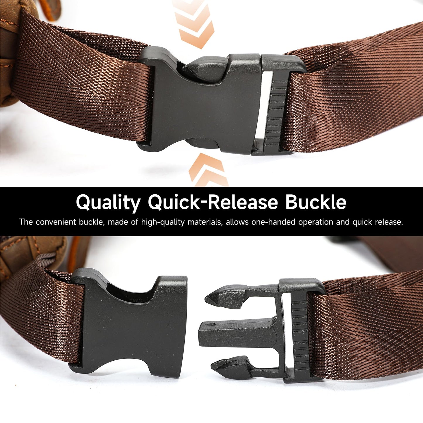 Genuine Leather Fanny Pack HandMade Durable cowhide Waist Bag Lots of Anti-theft zipper pocket Brown