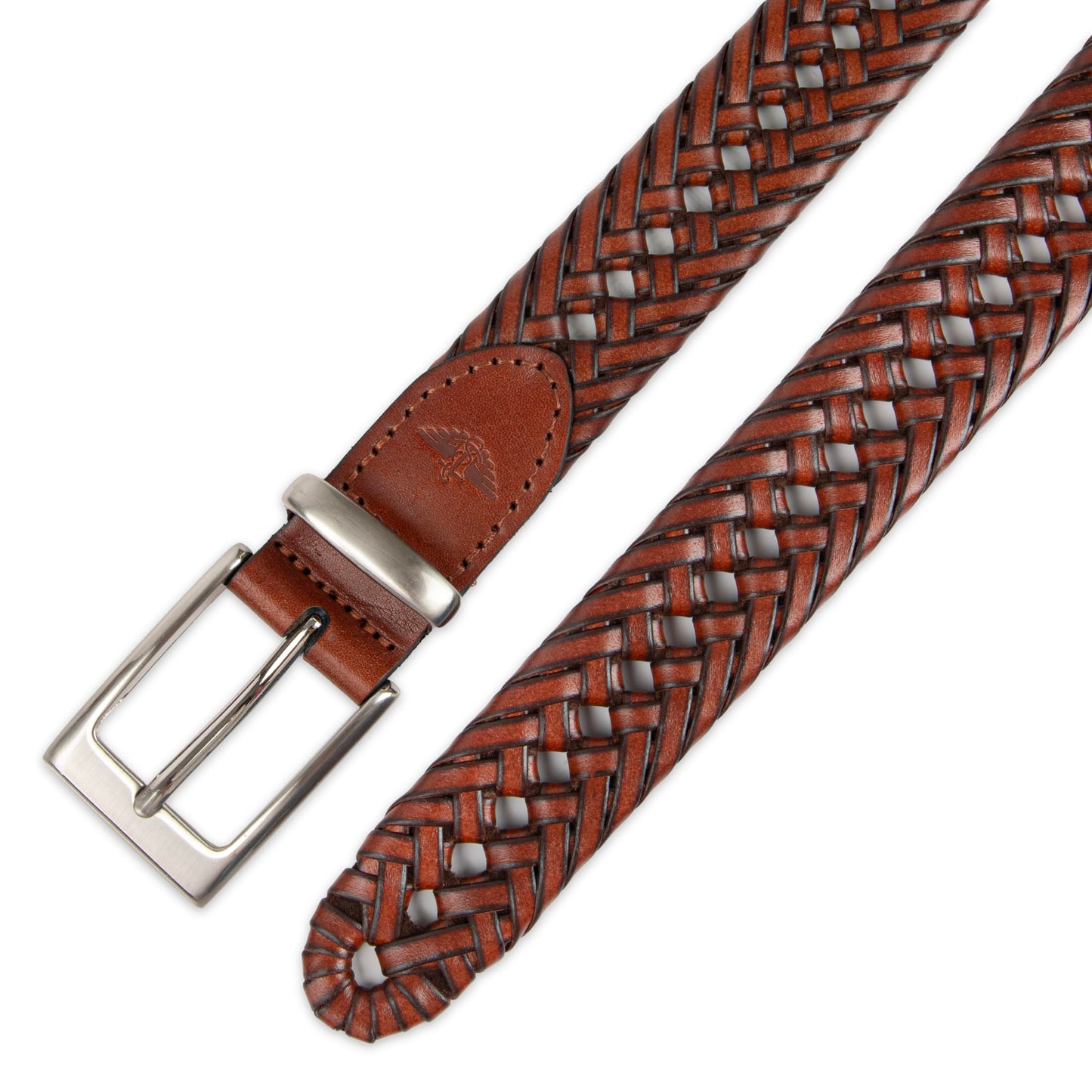 Dockers Men's Leather Braided Casual and Dress Belt,Tan Lace,38