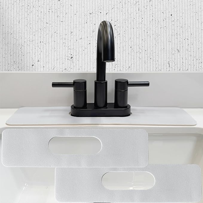 Faucet Mat Bathroom Sink Oval-Hole : AHA HOMEWARE Diatomite Rubber Bathroom