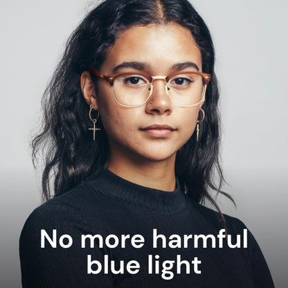 racico Computer Blue Light Blocking Glasses Blue Light Glasses Men Women, Anti Blu-Ray Clear Gaming Glasses Lenses