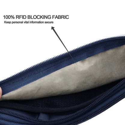 Ryaco Money Belt for Travel, Slim Passport Holder RFID Blocking Hidden Wallet Travel Essentials Pouch Women Men with Adjustable Strap Waist Bag to Protect Cash, Credit Cards and Travel Documents