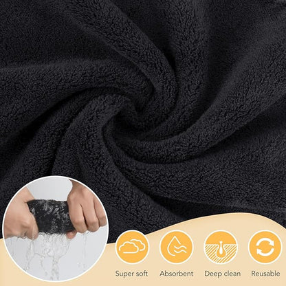 SUNLAND Microfiber Face Cloth Reusable Makeup Remover Facial Cleansing Towel