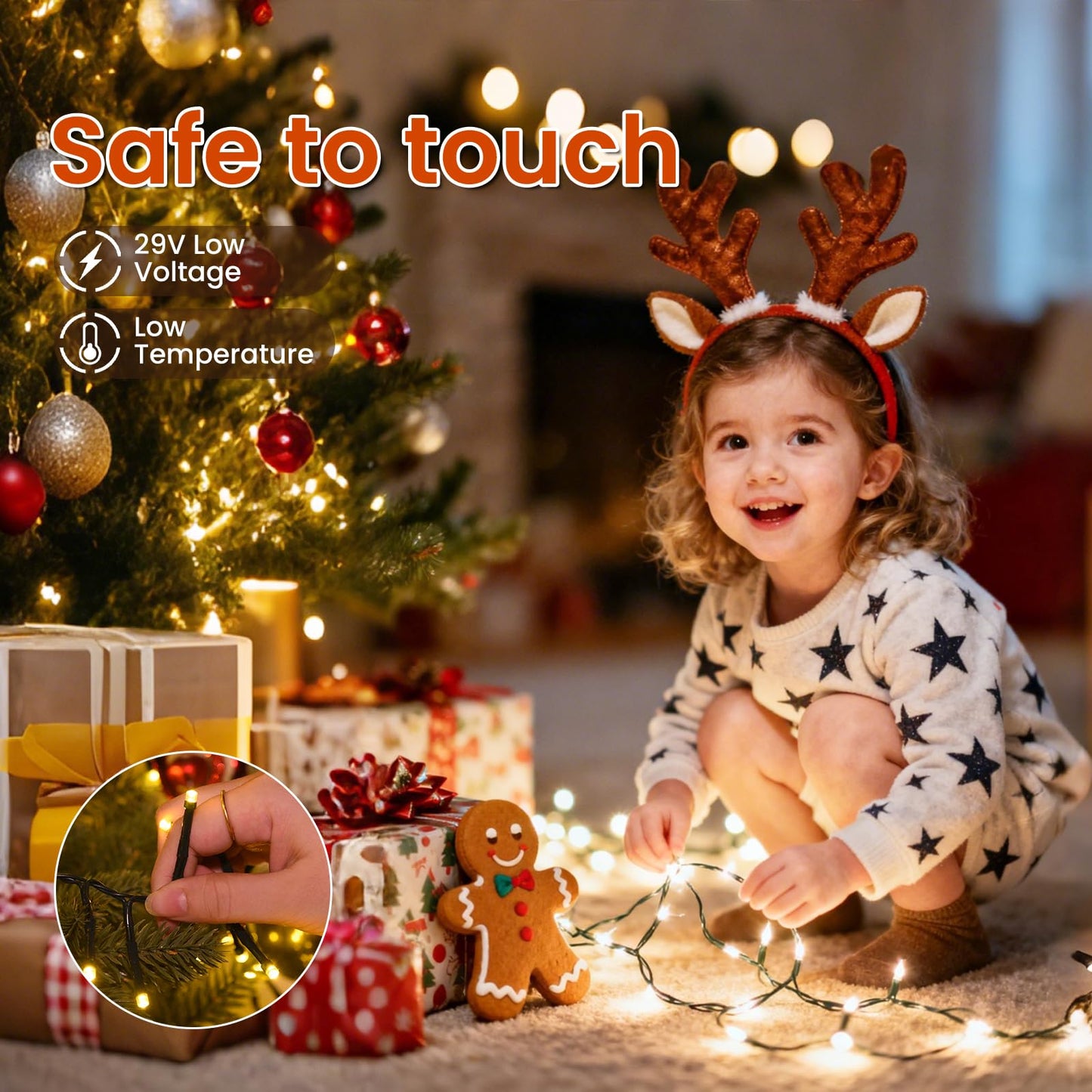 Cluster Lights Christmas 2000 Led Fairy Lights Green Wire 158FT Twinkle Lights with Remote 8 Modes String Lights Timer Plug in Firecracker Fairy Light for Outdoor Valentines Day Decorations,Warm White