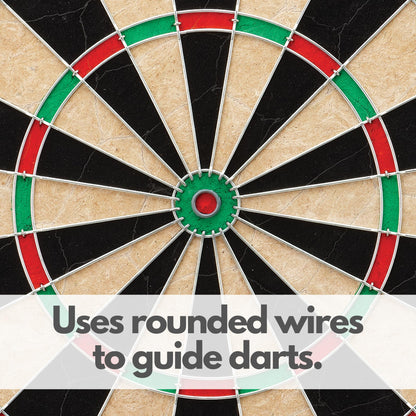 Viper League Pro Sisal Bristle Dart Board for Adults Starter Set with Cricket Scoreboard, Regulation 17.75 Inch Steel Tip Dartboard, 3 Darts, and Chalk