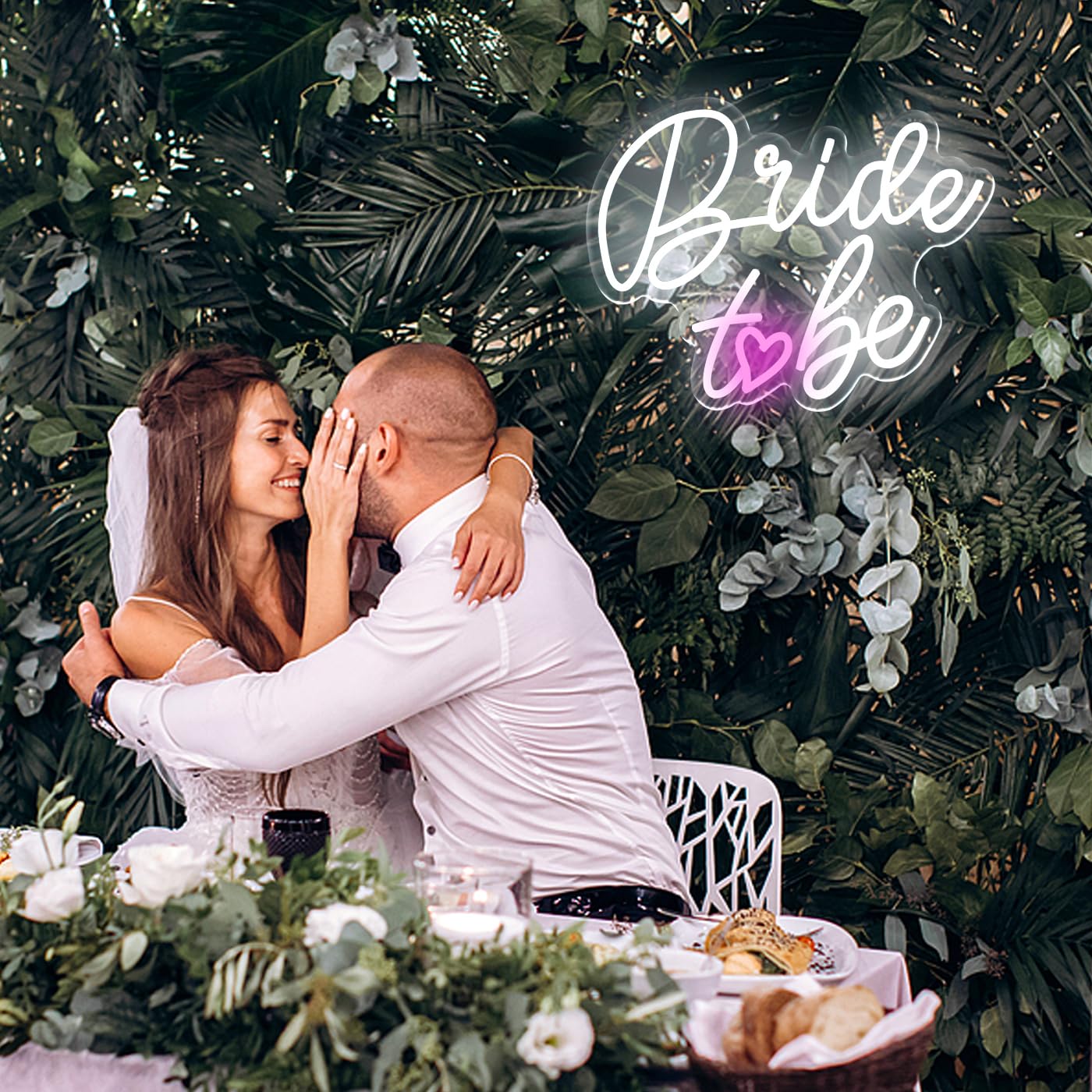 UExnkj-Y Bride to Be Neon Sign Wedding Light Signs White Led Neon Light Signs USB Dimmable Led Lights Sign for Bachelorette Engagement Party Bridal Shower