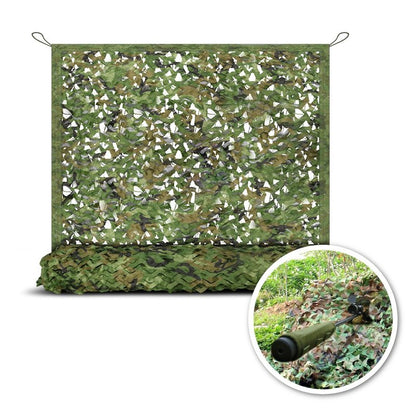 Camo Netting, Camouflage Mesh Netting for Hunting Blinds, Woodland Mesh Perfect Camonetting for Camping Shooting Hunting, Military Theme Party Decoration Sun Shade Outdoor 13x5ft