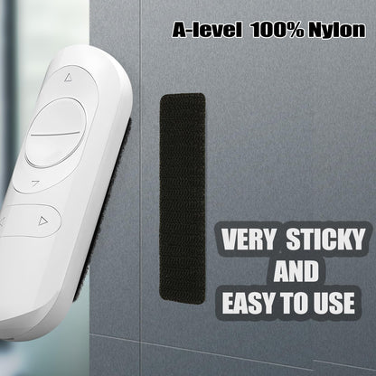 40Sets-1x4 inch Hook&Loop Strips with Adhesive, Black Command Strips with Backing, Heavy Duty Adhesive Fasten Mounting Tape for Home Office School and Crafting