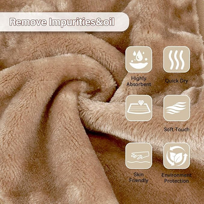 Nugilla Makeup Remover Cloths, 8 Packs Makeup Remover Towels Reusable Face Wash