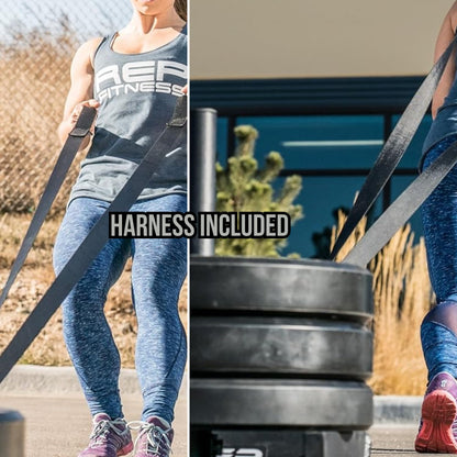 Rep Pull Sled - Adjustable Weight Pull Sled for Conditioning and Weight Training