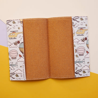 Quttie Passport Cover for Kids, Women and Men, Cute Travel Passport Holder (Dirigible Pattern)