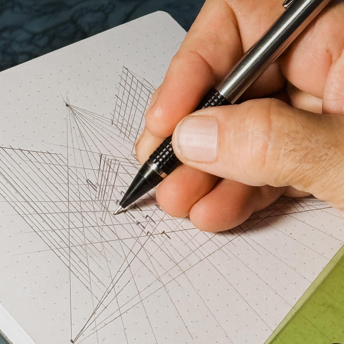 Notsu Dot Grid Desk Notepad 2 Pack | Minimalist Dotted Memo Mouse Pads with Premium Thick Paper, Small 5.5" x 8.5"