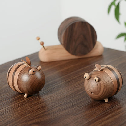 Bee Toothpick Holder Dispenser - Unique Kitchen Gadgets for Home Decor and Gifts, Cute Kitchen Accessories for Bee Lovers, Bee Decor - Perfect Kitchen Gifts Idea--Includes 150 Pcs Toothpicks