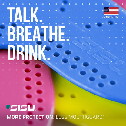 SISU Aero Small Mouthguard, Lucky Lavender - 30% Stronger Protection for Lacrosse, Football, Hockey, Roller Derby, Team Sports - Remoldable Up to 20 Times - Ultra Slim - Non Toxic