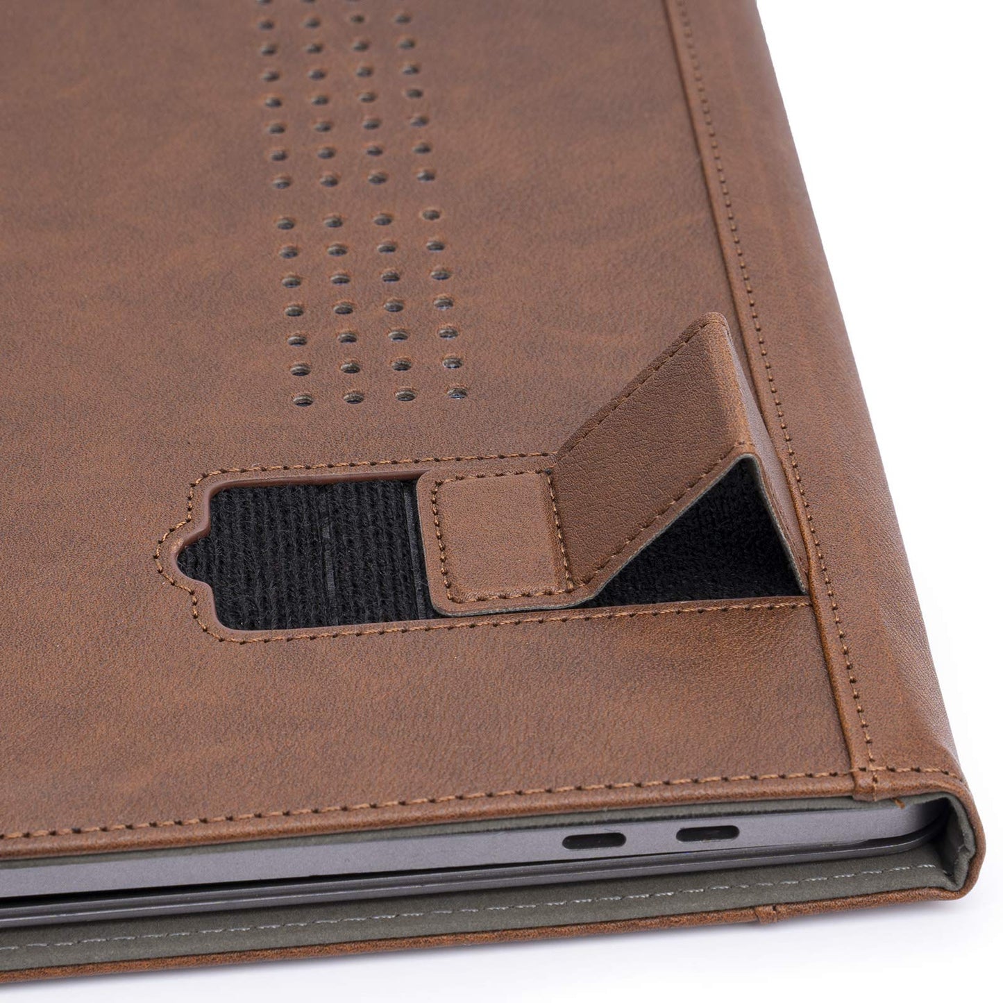TYTX Compatible with MacBook Air 15 inch Case 2023-2026 Release M2 A2941 M3 A3114 M4 A3241 M5 A3448 with Liquid Retina Display & Touch ID Protective Folio Book Cover with Vents (Dark Brown)