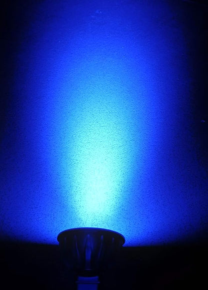 ALIDE MR16 GU5.3 Blue Led Bulbs 5W,20W 35W 50W Halogen Equiv,Low Voltage 12V MR16 Blue Color Bulb Spotlights for Outdoor Landscape Flood Yard Garden Tree Pool Step Lighting,Not Dimmable,38 Deg,6 Pack