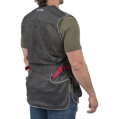 Allen Company Men's Competitor Shooting Vest – Mesh Vest with Moveable Shoulder Pad, Deep Pockets & Side Straps - Medium/Large