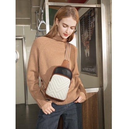 Telena Crossbody Sling Bags for Women, PU Leather Fanny Packs Cross Body Bag for Woman