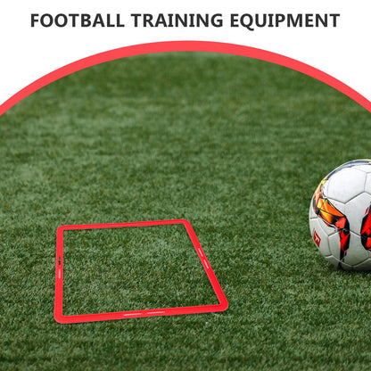 SEWACC 6 Pcs Portable Agility Rings for Football Training, Multi-Function Soccer Agility Circles for Speed and Skill Development