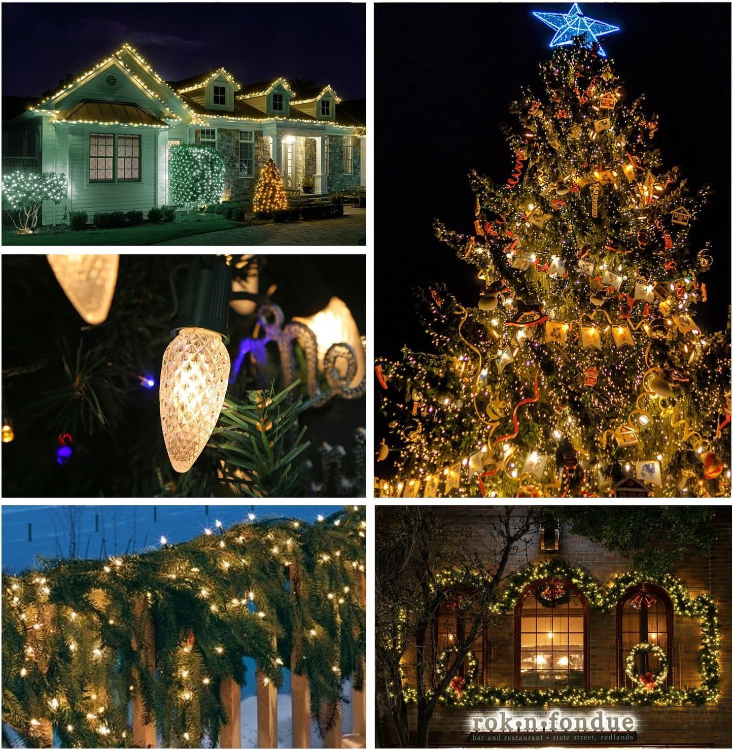 EMYMLITE C9 LED Christmas Light Bulbs, Shatterproof & Waterproof C9 LED Replacement Bulbs, 2700K Warm White Holiday Decor for Indoor & Outdoor Use, E17 Base (Warm White 100Pack)