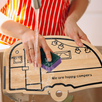 Haigoo Foldable Bamboo Charcuterie Board Set - Unique Cheese Cutting Board Gift Set for Mom, Dad, Couple or House Warming