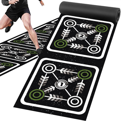 NELOMO Agility Ladder Mat 11.9 ft X 1.3 ft Agility Ladder Pad Agility Training Equipment Agility Workout Ladder Mat for Soccer Football Tennis Boxing Training