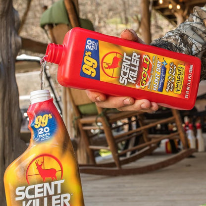 Scent Killer Gold Spray & Refill | Hunting Odor Eliminator with Hunt Dry Technology - 48 FL OZ