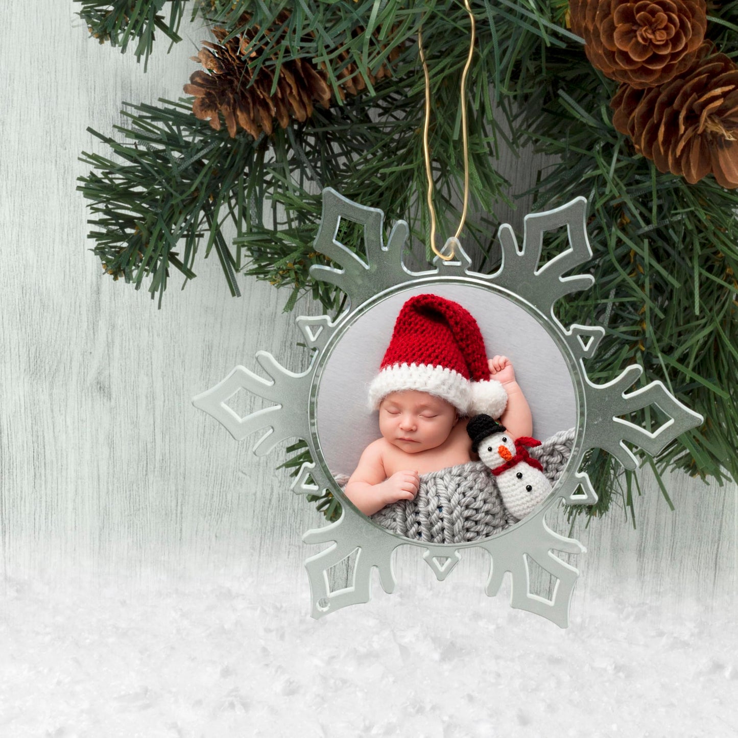 Snapins Snowflake Photo Ornaments - Pack of 24