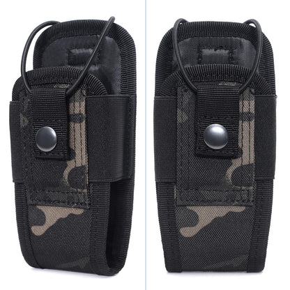 Tactical Molle Radio Holster Holder Case Military Heavy Duty Pouch Bag for Duty Belt & Vest, Universal Radio Case Two Way Radio Holder Pouch, Nylon Holster Accessories, Adjustable Storage