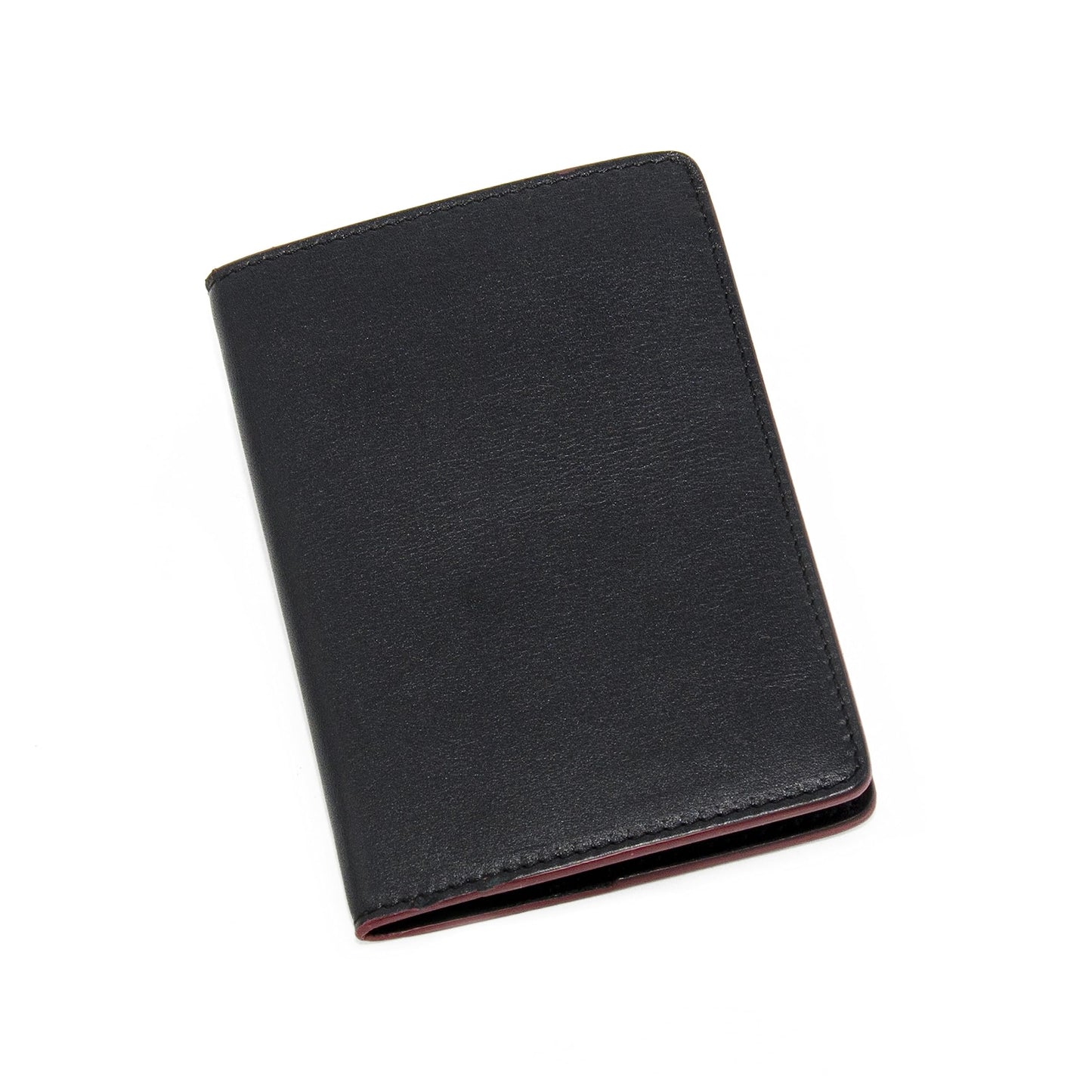 Maruse Italian Leather Passport Cover for Men and Women, Handmade in Italy, Black