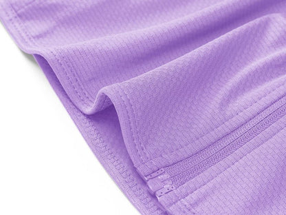 MAGCOMSEN Women's Hiking Jacket Lightweight Long Sleeve UPF 50+ Sun Protection Shirt Breathable SPF Shirts with Thumb Holes Light Purple M