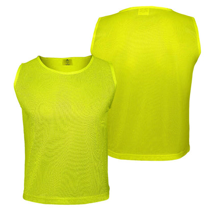 ATHLOVA Kids Scrimmage Vests - Mesh Practice Jerseys for Soccer, 18 Red & 18 Blue