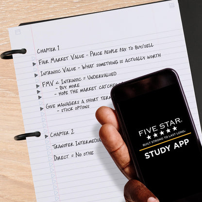 Five Star Flex Refillable Notebook + Study App, College Ruled Paper and 1 Inch TechLock Ring Binder with Pockets, Tabs and Dividers, 200 Sheet Capacity, Pacific Blue (293280AD2)
