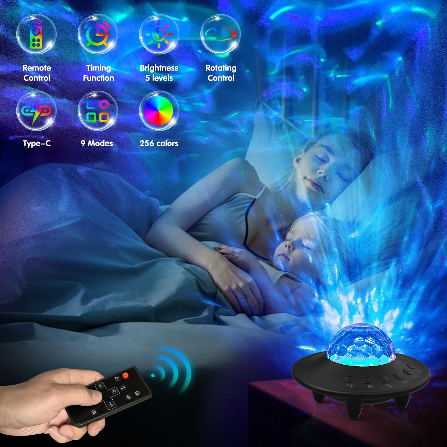 Space Star Projector,Galaxy Projector,Starry Nebula Ceiling LED Lamp with Timer,Remote and Adjustable Brightness,Night Light for Kids Adults,Home Decor,Gifts for Christmas,Birthdays,Valentine's Day