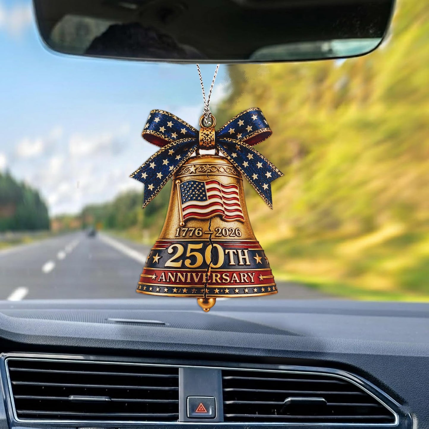 250 Anniversary USA Merchandise - Christmas Ornament 2026 - United States 250th Anniversary Decor – America 250 Years Patriotic Home Decor, Fourth of July Decorations, Independence Gift