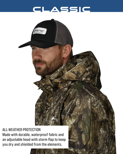 FROGG TOGGS Men's Classic Pro Action Waterproof Breathable Rain Jacket, Realtree APX, Large