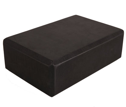 EXERZ Yoga Blocks 2 pack, Gym Blocks, Exercise Workout Fitness Bricks, Pilates Stretch Handstand Non-Slip (Black 2pcs)