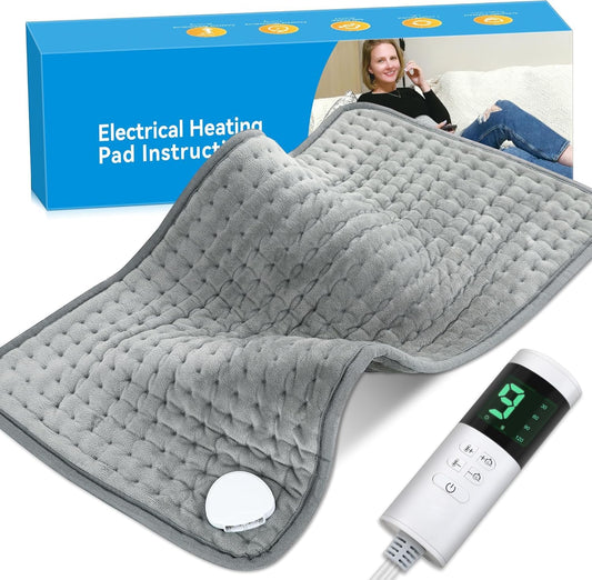 Large Heating Pad,TOPSOSO 20"x40" Extra Large Heating Pad for Back Pain Relief Electric Heating for Period Cramps Shoulders Pain Relief Moist/Dry Heat 10 Heat Setting Auto Shut Off Gift for Women Men