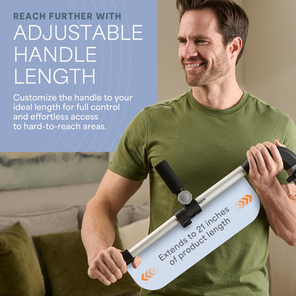 LifePro Massage Gun Holder for Back – Ergonomic Massage Gun Extension Handle – Compatible with All Major Brands - Portable, Lightweight, Targets Hard-to-Reach Areas
