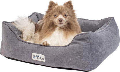 PetFusion [New] Calming Cuddler Dog Bed | Small, Medium | Promotes Natural Burrowing | Solid CertiPUR-US Memory Foam | Anti-Anxiety, Ultra-Cozy Loose Blanket