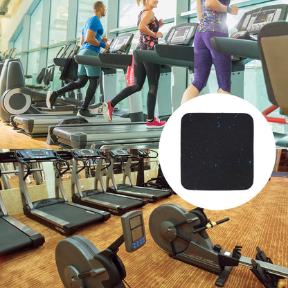 6 Pack Exercise Equipment Mat, 4 x 4 x 0.8 Inch Anti-Slip Treadmill Mats for Carpet Protection, Noise Reduction, Washing Machine Pads, Anti Vibration Rubber mats for Stationery Bike, Rowing Machine