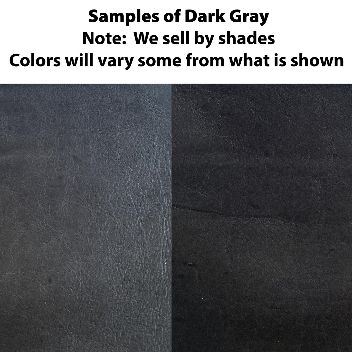 Premium Full-Grain Cowhide Leather Sheet - Large 6x6 Feet or More - Natural, Durable & Versatile for DIY Crafts, Upholstery, and Home Decor (Dark Gray)