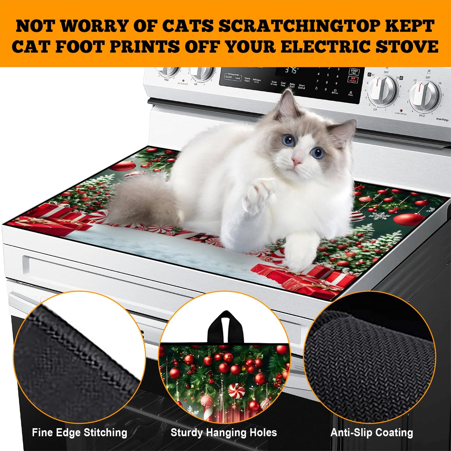 Stove Top Cover for Electric Stove: 28''×20'' Stove Cover Elevate Your Kitchen Reliable Heat Protection,Non-Slip Kitchen Decor (MAI-H2411249)