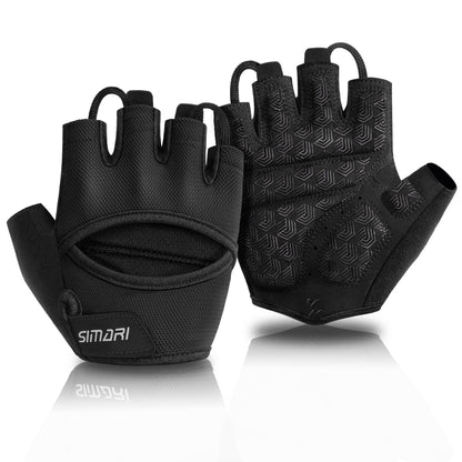 SIMARI Workout Gloves for Women Men with Full Palm Protection, Strong Grip, Cushion Impact, Breathable, Suitable for Gym Training, Kayaking, Weight Lifting, Exercise, Fitness, Cycling (Size Medium)