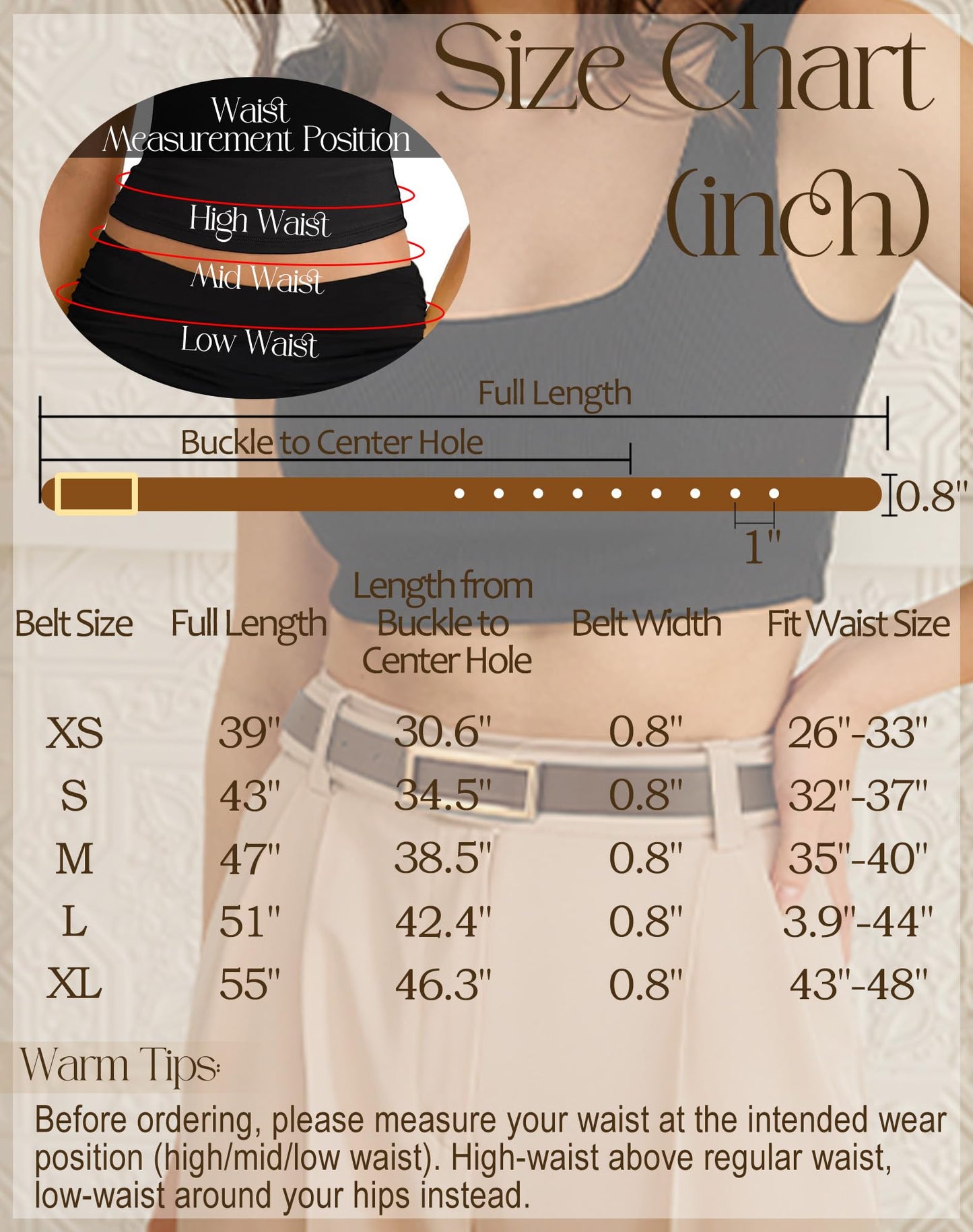 SANSTHS Skinny Reversible Belts for Women, Two-in-one Women Thin Belt for Dresses Jeans Pants with Gold Buckle, Black/Brown XS