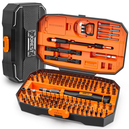 JOREST 40Pcs Small Precision Screwdriver Set with Torx Triwing Phillips, Mini Repair Tool Kit for Macbook, Computer, Laptop, PC, iPhone, PS5, Xbox, Switch, Glasses, Watch, Ring Doorbell, Electronics