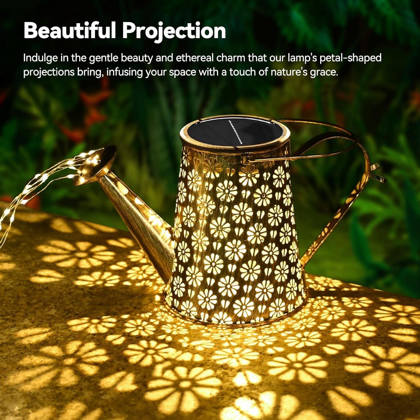 WDLFCGC 2 Pack Solar Watering Can with Lights,Solar Outdoor Garden Decor Waterproof Hanging Lantern Landscape Lights Outside Decorations for Yard Lawn Patio Gardening Gifts.