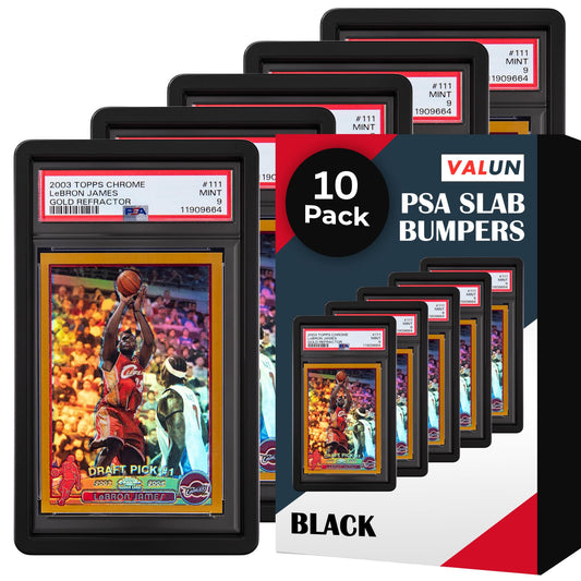 10 Pack Black Slab Guards Fits PSA Slabs - PSA Slab Protector Hard TPU PSA Slab Guard for Graded Cards – PSA Slab Bumper Guard for graded slabs – Slab Protector for PSA Cards