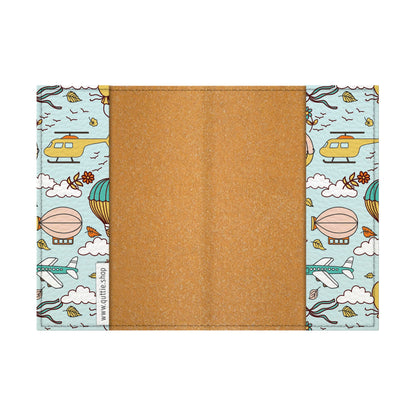 Quttie Passport Cover for Kids, Women and Men, Cute Travel Passport Holder (Dirigible Pattern)